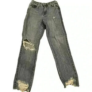 YMI DREAM SIZE 27 DISTRESSED STRAIGHT LEG JEANS